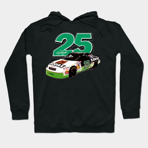 Ken Schrader #25 Signature Hoodie by stevenmsparks